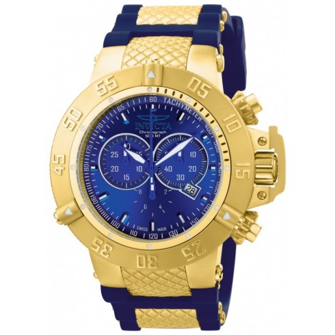 Invicta Subaqua Chronograph Blue Dial Blue Silicone Men's Watch 11833 watches