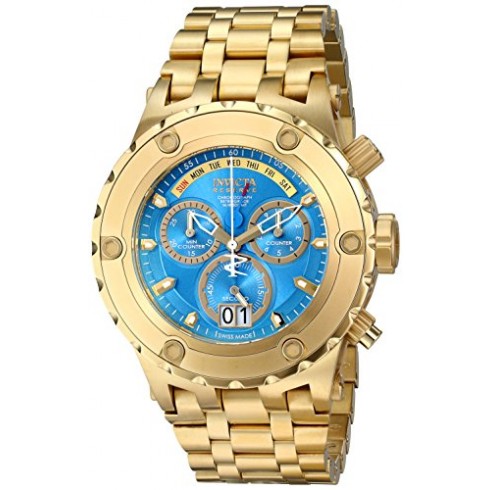 Invicta Subaqua Chronograph Blue Dial Gold-plated Men's Watch 16884 watches