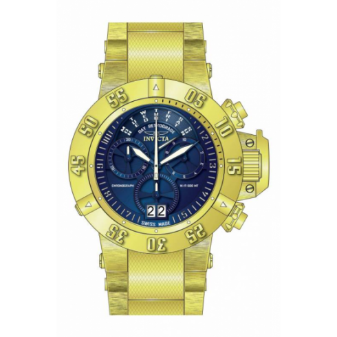 Invicta Subaqua Chronograph Blue Dial Gold-plated Men's Watch 17617 watches