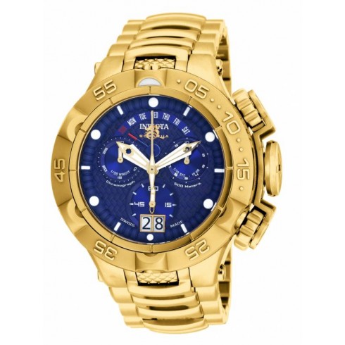 Invicta Subaqua Chronograph Blue Dial Gold-plated Men's Watch 17626 watches