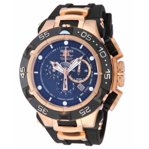Invicta Subaqua Chronograph Blue Dial Gold-tone Ion Plated Men's Watch 12888 watches