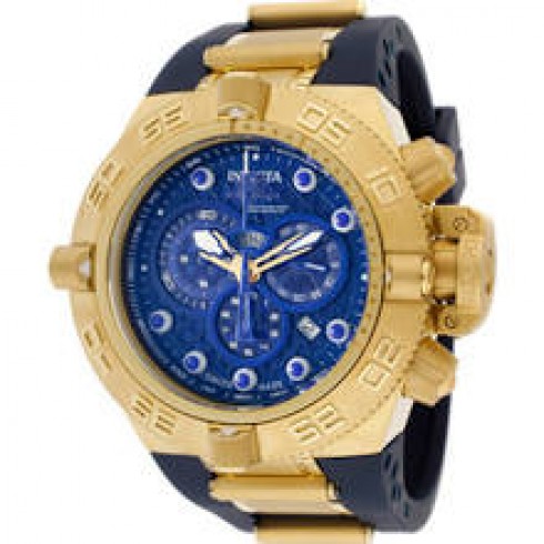 Invicta Subaqua Chronograph Blue Dial Gold-Tone Men's Watch 11796 watches