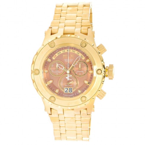 Invicta Subaqua Chronograph Brown Dial Gold-plated Men's Watch 14472 watches