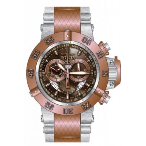 Invicta Subaqua Chronograph Brown Dial Two-tone Men's Watch 80504 watches