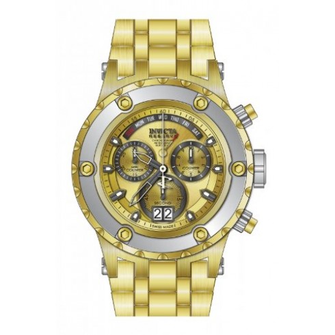 Invicta Subaqua Chronograph Champagne Dial Gold-plated Men's Watch 80489 watches