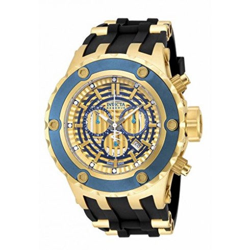 Invicta Subaqua Chronograph Gold Dial Black Silicone Men's Watch 16827 watches