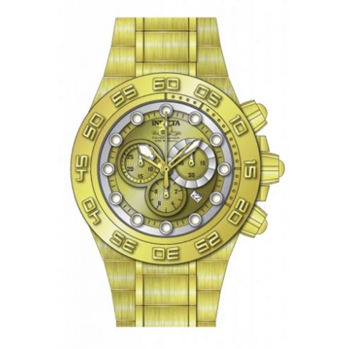 Invicta Subaqua Chronograph Gold Dial Gold-tone Men's Watch 14737 watches