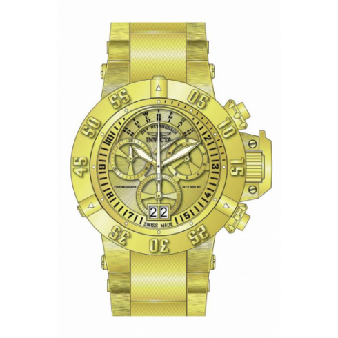 Invicta Subaqua Chronograph Gold Dial Yellow Gold-tone Men's Watch 17615 watches