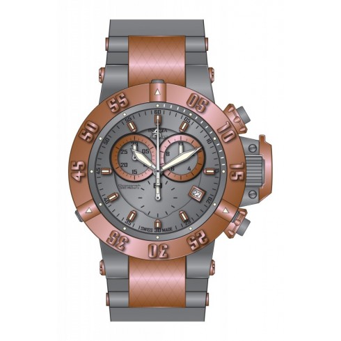 Invicta Subaqua Chronograph Grey Dial Grey Grey Polyurethane Men's Watch 17213 watches