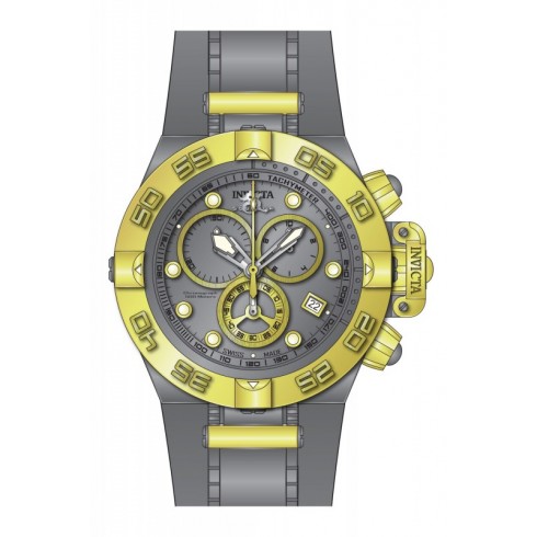 Invicta Subaqua Chronograph Grey Dial Grey Rubber Men's Watch 17208 watches
