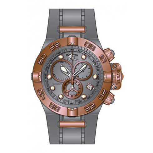 Invicta Subaqua Chronograph Grey Dial Grey Rubber Men's Watch 17209 watches