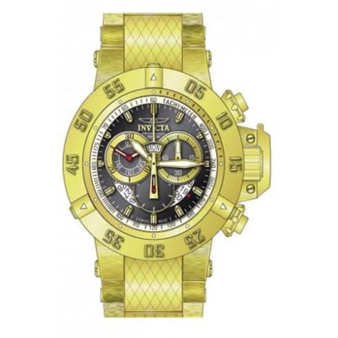 Invicta Subaqua Chronograph Gunmetal Dial Gold Ion-plated Men's Watch 14454 watches