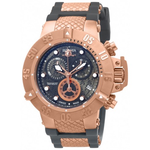 Invicta Subaqua Chronograph Gunmetal Dial Grey Polyurethane Men's Watch 15805 watches