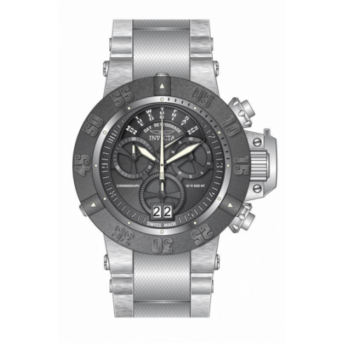 Invicta Subaqua Chronograph Gunmetal Dial Stainless Steel Men's Watch 17619 watches