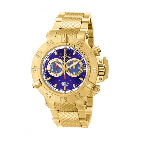 Invicta Subaqua Chronograph Men's Blue Dial Gold-plated Men's Watch 5404 watches