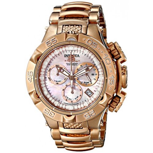 Invicta Subaqua Chronograph Pink Mother of Pearl Dial Rose Gold-plated Ladies Watch 17225 watches