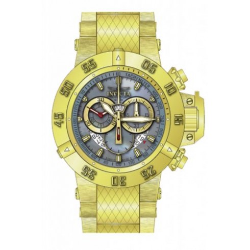 Invicta Subaqua Chronograph Platinum Dial Yellow Gold-plated Men's Watch 80527 watches
