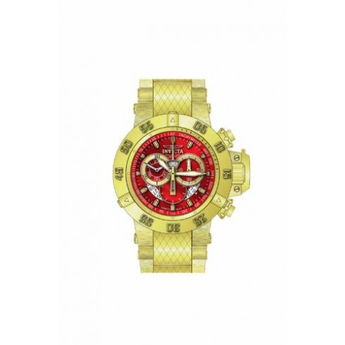 Invicta Subaqua Chronograph Red Dial Gold-plated Men's Watch 80529 watches