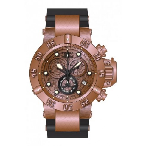 Invicta Subaqua Chronograph Rose Dial Black Polyurethane Men's Watch 15806 watches