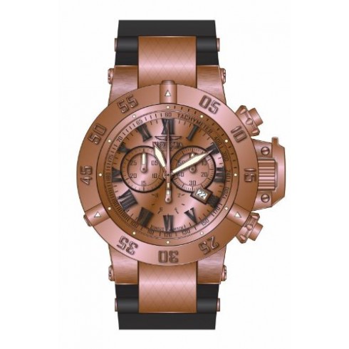 Invicta Subaqua Chronograph Rose Dial Black Silicone Men's Watch 16873 watches
