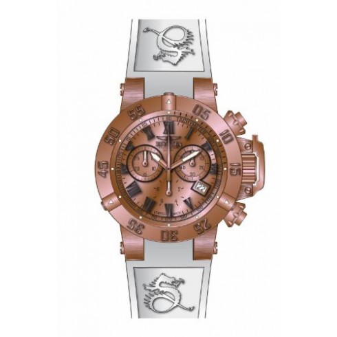 Invicta Subaqua Chronograph Rose Dial Black Silicone Men's Watch 16878 watches