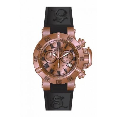 Invicta Subaqua Chronograph Rose Dial Black Silicone Men's Watch 16879 watches
