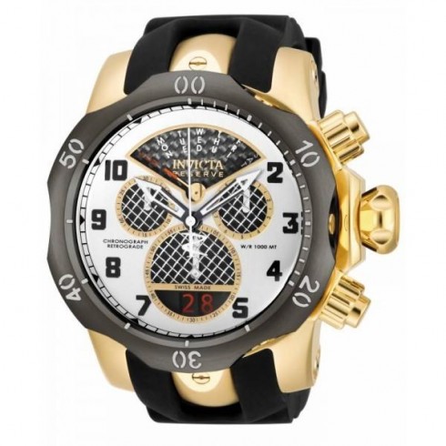 Invicta Subaqua Chronograph Silver Dial Black Polyurethane Men's Watch 16311 watches