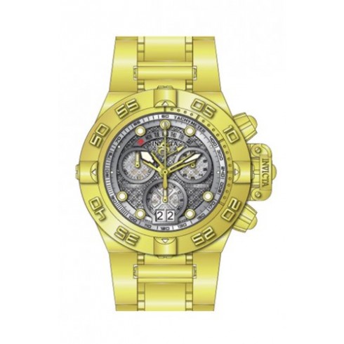 Invicta Subaqua Chronograph Silver Dial Gold-plated Men's Watch 14499 watches