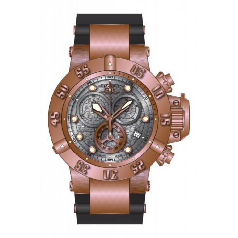 Invicta Subaqua Chronograph Silver Dial Grey Polyurethane Men's 15808 watches