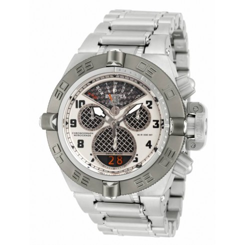 Invicta Subaqua Chronograph Silver Dial Stainless Steel Men's Watch 16307 watches