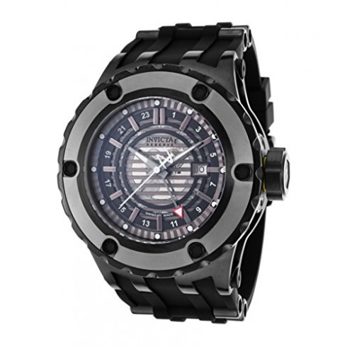 Invicta Subaqua GMT Black and Gunmetal Dial Black Silicone Rubber Men's Watch 16824 watches