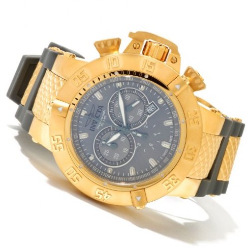 Invicta Subaqua III Chronograph Grey Dial Grey Polyurethane Rubber Men's Watch 11834 watches