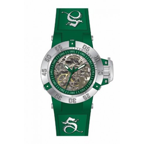 Invicta Subaqua Mechanical Green Skeleton Dial Green Silicone Ladies Watch 16782 watches