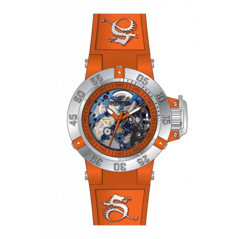 Invicta Subaqua Mechanical Orange Skeleton Orange Silicone Ladies Watch 17136 watches