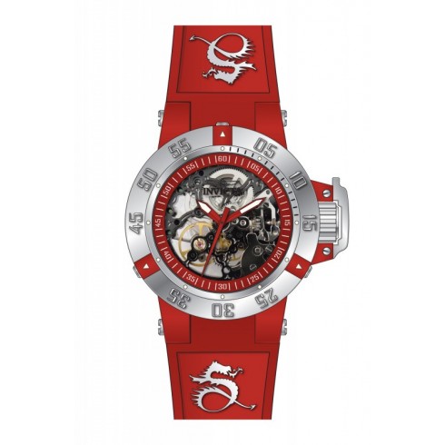 Invicta Subaqua Mechanical Red Skeleton Red Silicone Ladies Watch 17133 watches