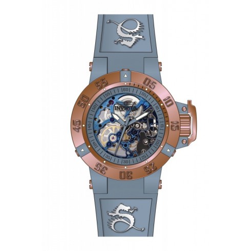 Invicta Subaqua Mechanical Rose Skeleton Blue Silicone Ladies Watch 17142 watches