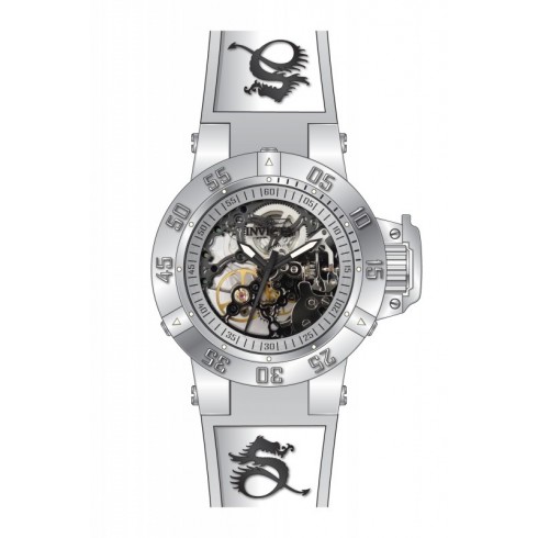 Invicta Subaqua Mechanical Silver Skeleton Silver Silicone Ladies Watch 17137 watches