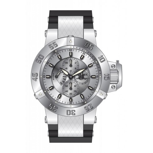 Invicta Subaqua Multi-Function Silver Dial Black Polyurethane Men's Watch 17113 watches