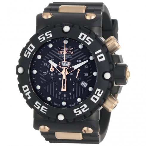 Invicta Subaqua Nitro 18k Rose Gold Plated Chronograph Men's Watch 0655 watches