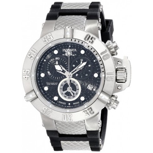 Invicta Subaqua Noma III Chronograph Black Dial Black Silicone & Stainless Steel Men's Watch 14941 watches