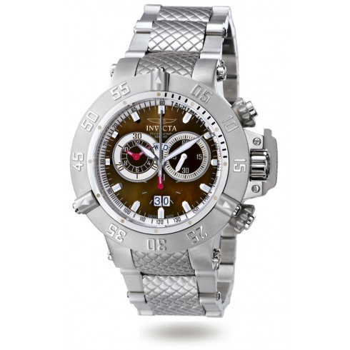 Invicta Subaqua Noma III Chronograph Brown Mother Of Pearl Dial Stainless Steel Men's Watch 4571 watches