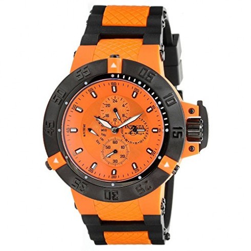 Invicta Subaqua Noma III Multi-Function Orange Dial Black Rubber with Orange Pastic Men's Watch 17119 watches