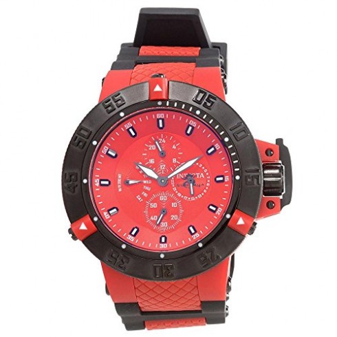 Invicta Subaqua Noma III Multi-Function Red Dial Black Rubber with Red Pastic Men's Watch 17120 watches