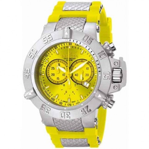Invicta Subaqua Noma III Swiss Chronograph Yellow Dial Stainless Steel Men's Watch 1377 watches