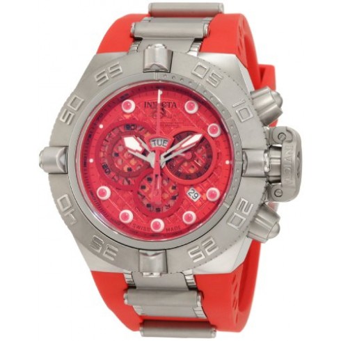 Invicta Subaqua Noma IV Swiss Chronograph Red Dial Stainless SteelMen's Watch 1387 watches