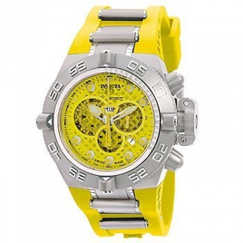 Invicta Subaqua Noma IV Swiss Chronograph Yellow Dial Stainless Steel Men's Watch 1385 watches