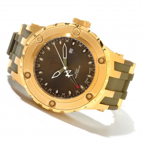Invicta Subaqua Olive Green Dial Gold-tone Stainless Steel Men's Watch 12039 watches