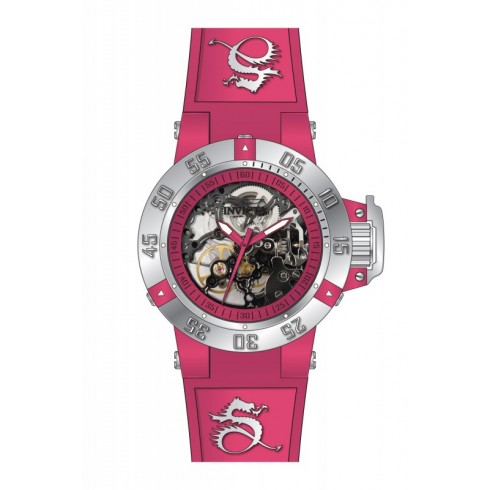 Invicta Subaqua Pink Skeleton Pink Silicone Ladies Watch 17128 watches