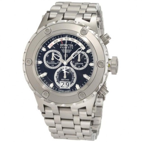Replica Invicta Subaqua Reserve Chronograph Black Dial Stainless Steel Men's Watch 1566 Watch