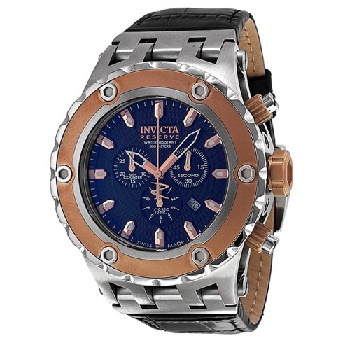 Invicta Subaqua Reserve Chronograph Blue Dial Rose Gold-tone Men's Watch 10080 watches